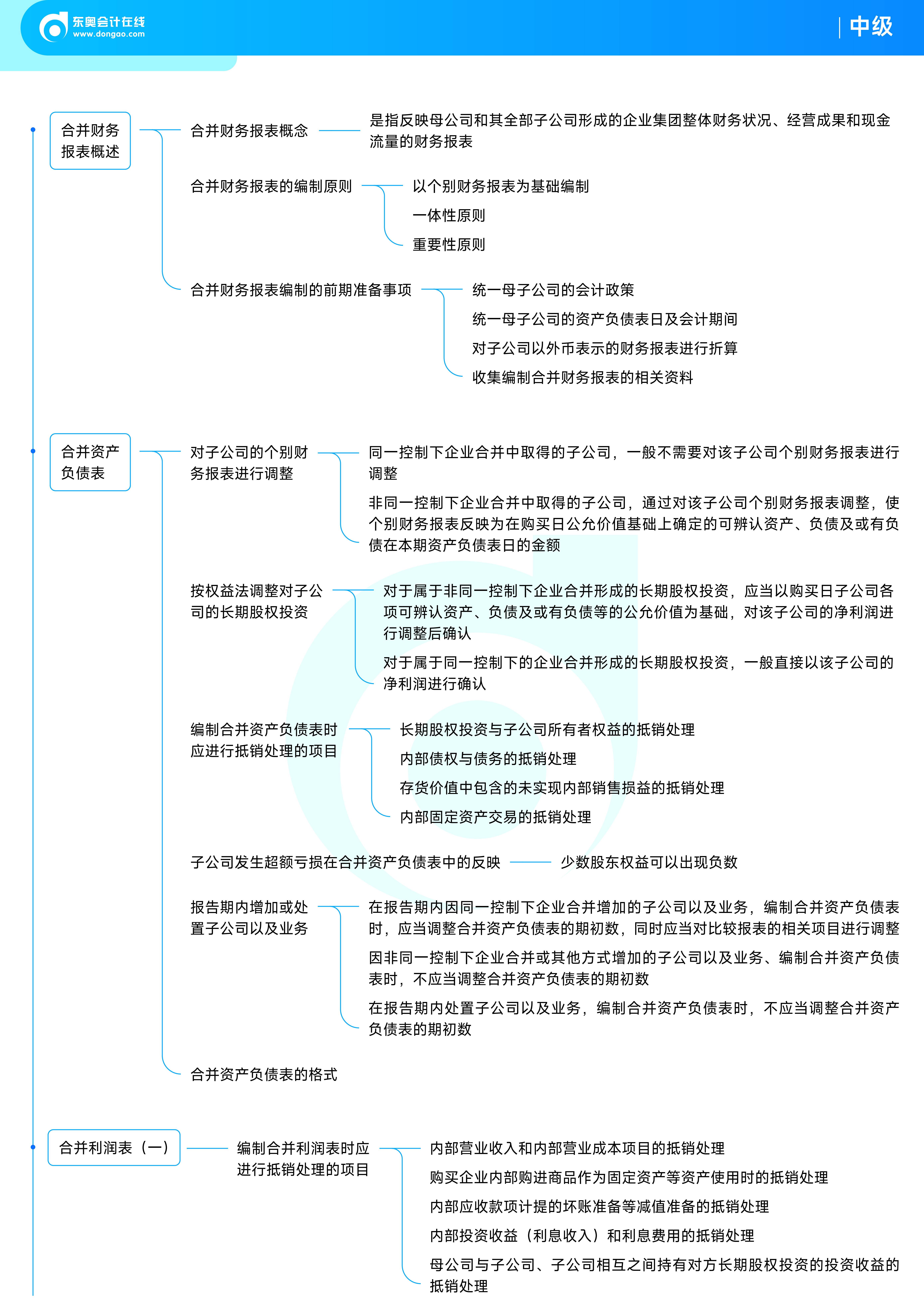 《中級會計實務》思維導圖_企業(yè)合并與合并財務報表