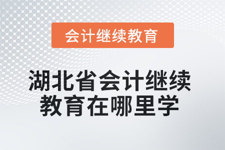 2025年湖北省會(huì)計(jì)繼續(xù)教育在哪里學(xué)？