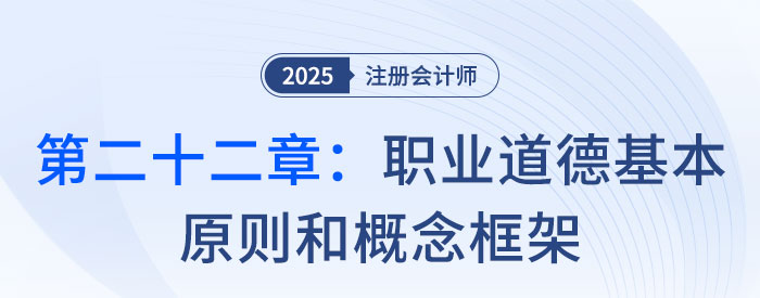 第二十二章職業(yè)道德基本原則和概念框架_2025年注會審計思維導(dǎo)圖