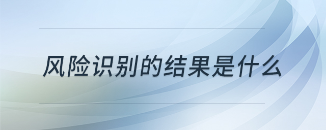 風險識別的結(jié)果是什么