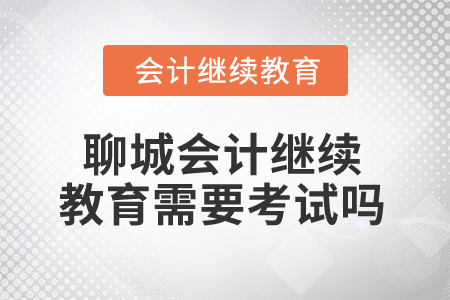 2025年聊城會(huì)計(jì)繼續(xù)教育需要考試嗎？