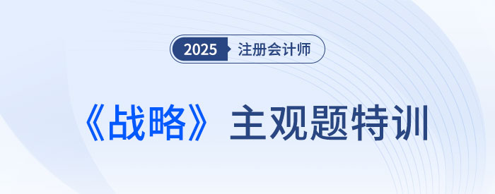 公司戰(zhàn)略與數(shù)字化技術(shù)_2025注會戰(zhàn)略主觀題特訓(xùn)