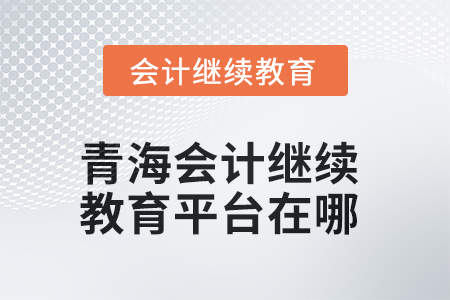 2025年青海會計繼續(xù)教育平臺在哪？