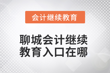 聊城2025年會計繼續(xù)教育入口在哪？