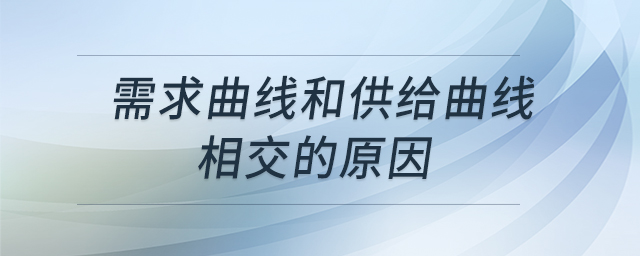 需求曲線(xiàn)和供給曲線(xiàn)相交的原因