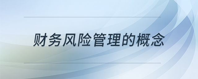 財務(wù)風(fēng)險管理的概念