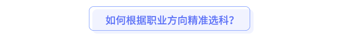 如何根據職業(yè)方向精準選科？
