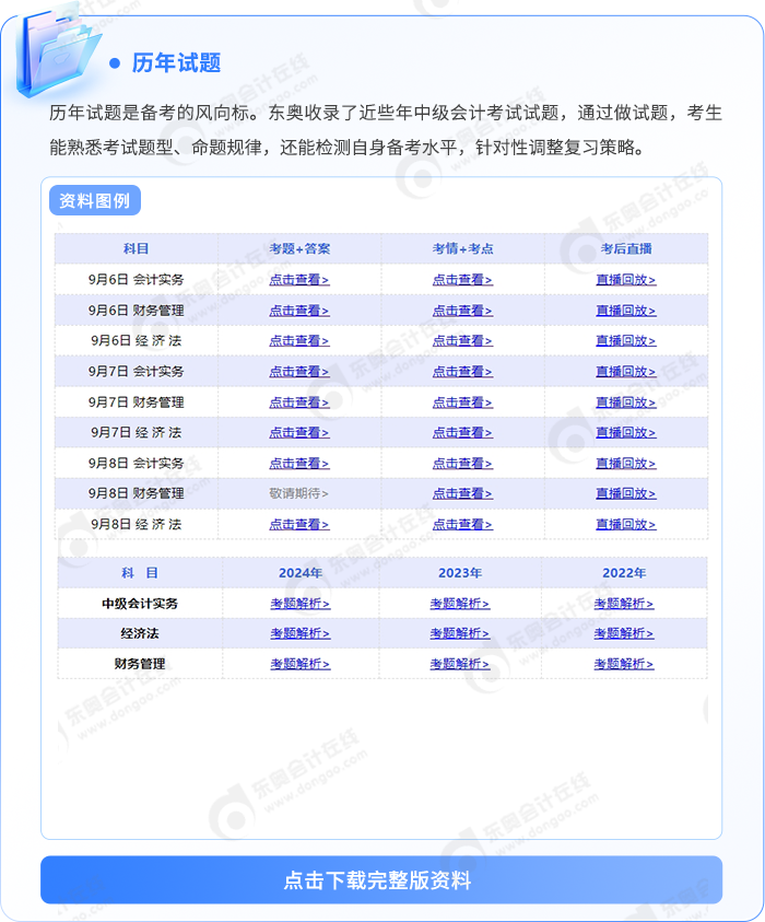 中級(jí)會(huì)計(jì)歷年試題