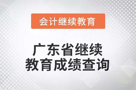 2025年廣東省會(huì)計(jì)人員繼續(xù)教育成績查詢方式