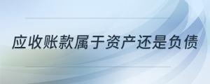應(yīng)收賬款屬于資產(chǎn)還是負債