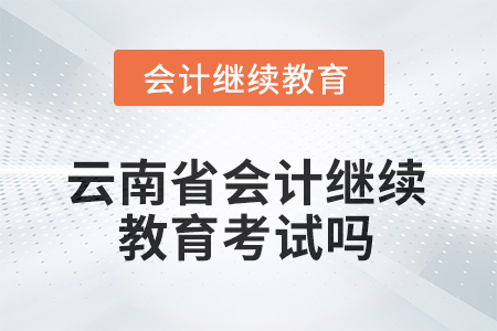 2025年云南省會計繼續(xù)教育考試嗎？