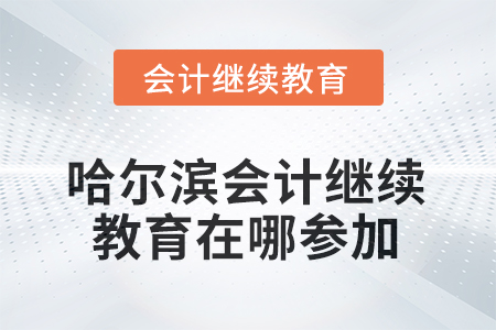 2025年哈爾濱會計繼續(xù)教育在哪參加？