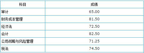 注會(huì)高分成績(jī)
